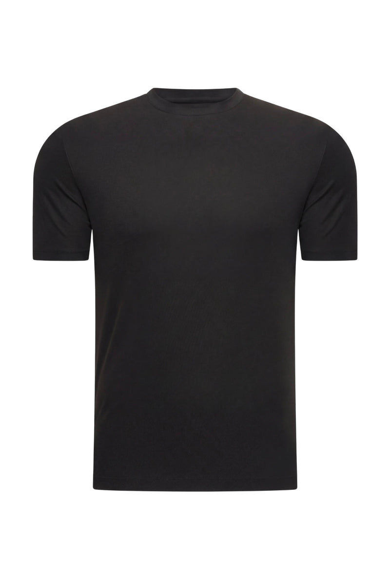 T-SHIRT NOIR D'ANILINE