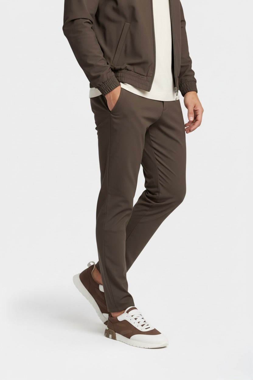 PANTALON SIGNATURE MARRON Selvé Paris