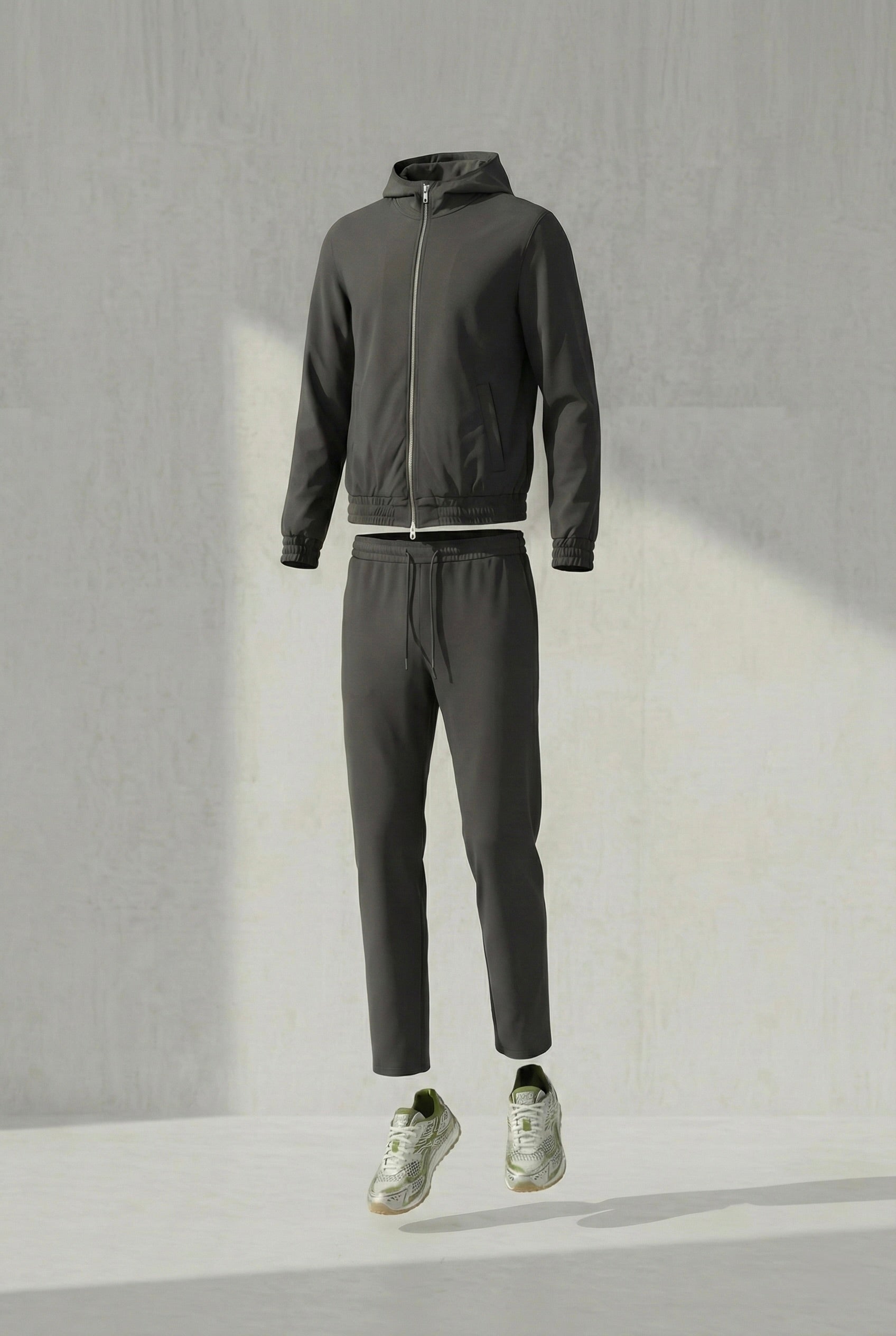 ENSEMBLE SIGNATURE À CAPUCHE GRIS PROFOND Selvé Paris