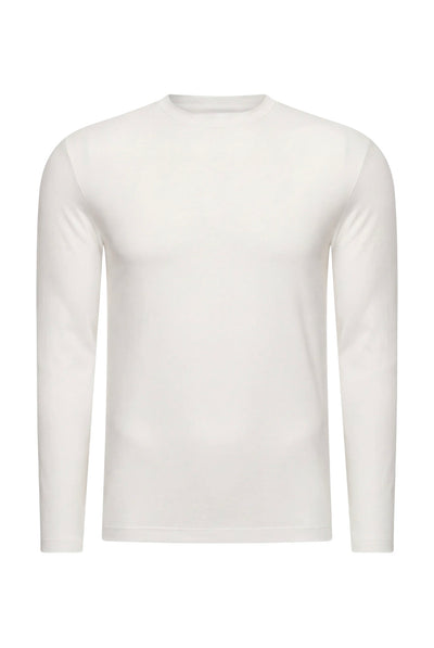 T-SHIRT À MANCHES LONGUES BLANC D'ATELIER