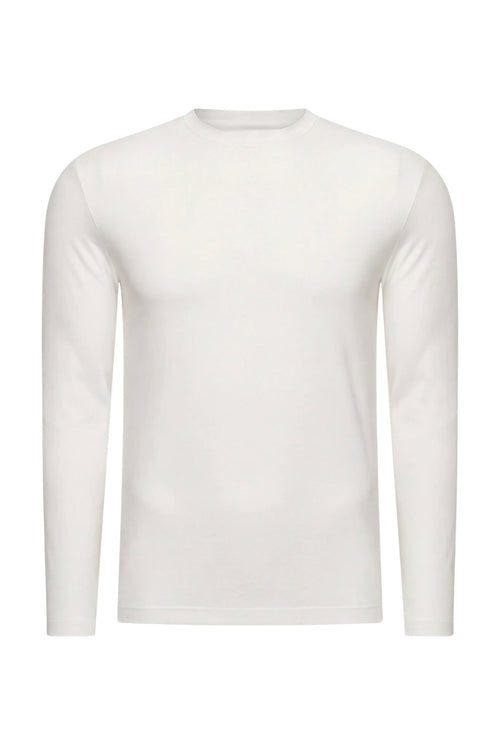 T-SHIRT À MANCHES LONGUES BLANC D'ATELIER