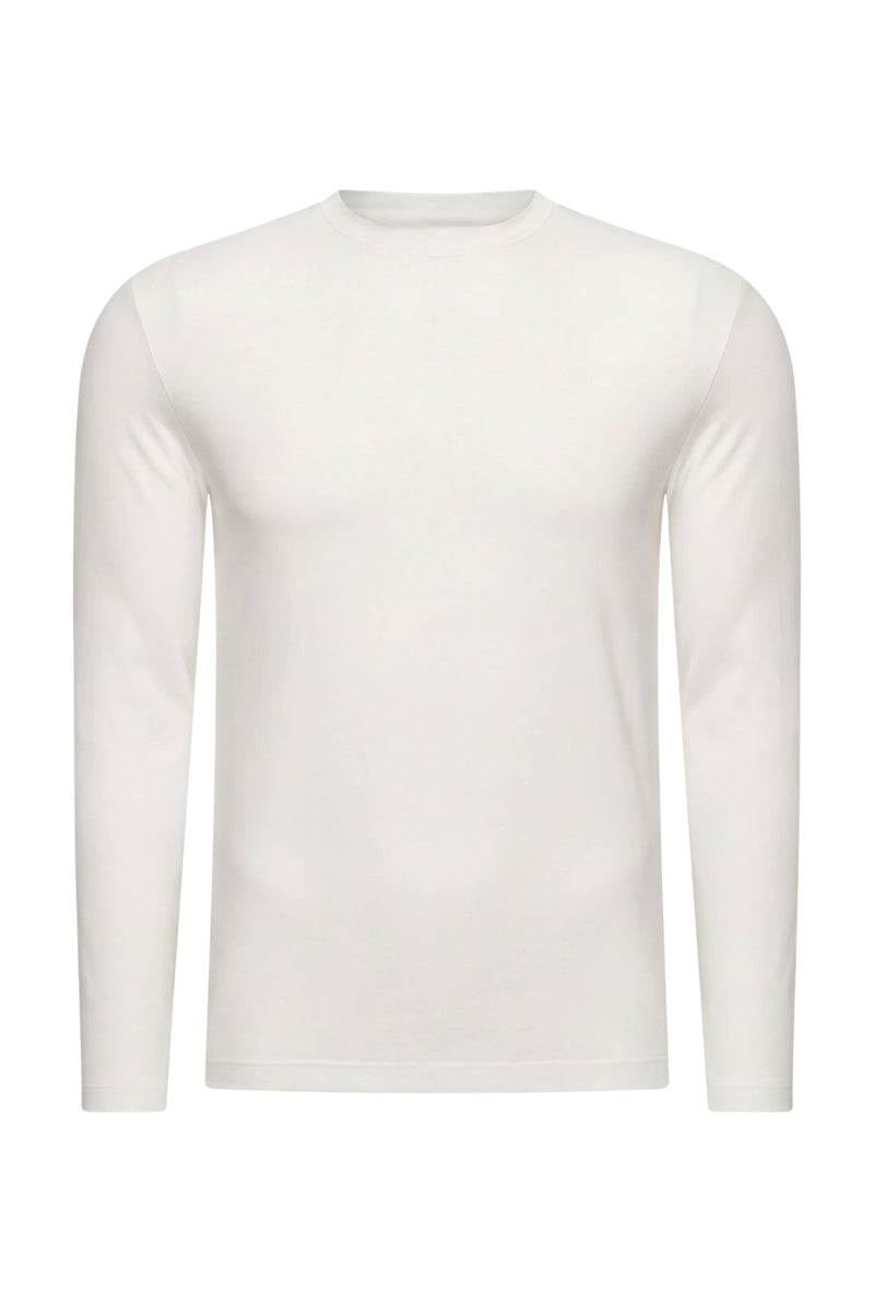 T-SHIRT À MANCHES LONGUES BLANC D'ATELIER