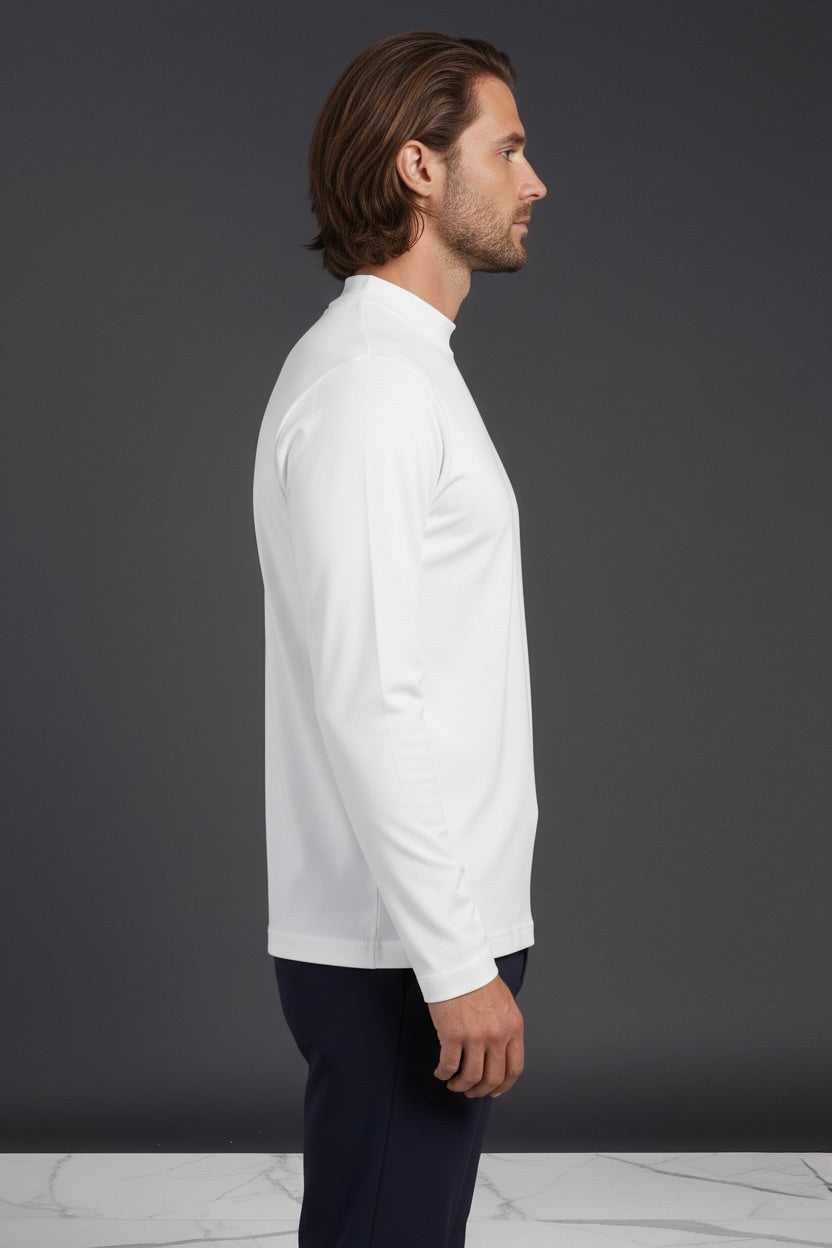 T-SHIRT ESSENTIEL BLANC MANCHES LONGUES Selvé Paris