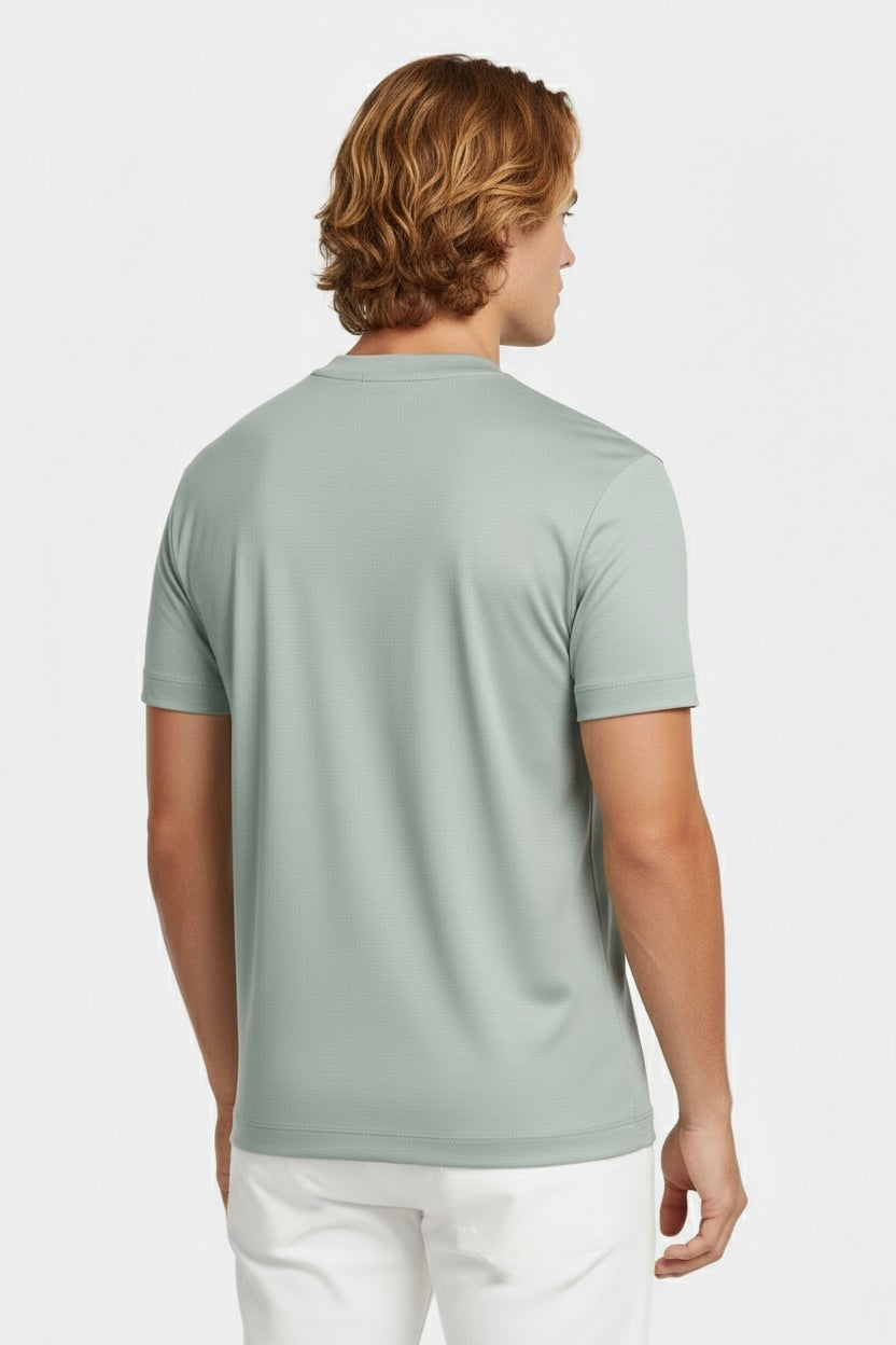 T-SHIRT ESSENTIEL VERT MINÉRAL Selvé Paris