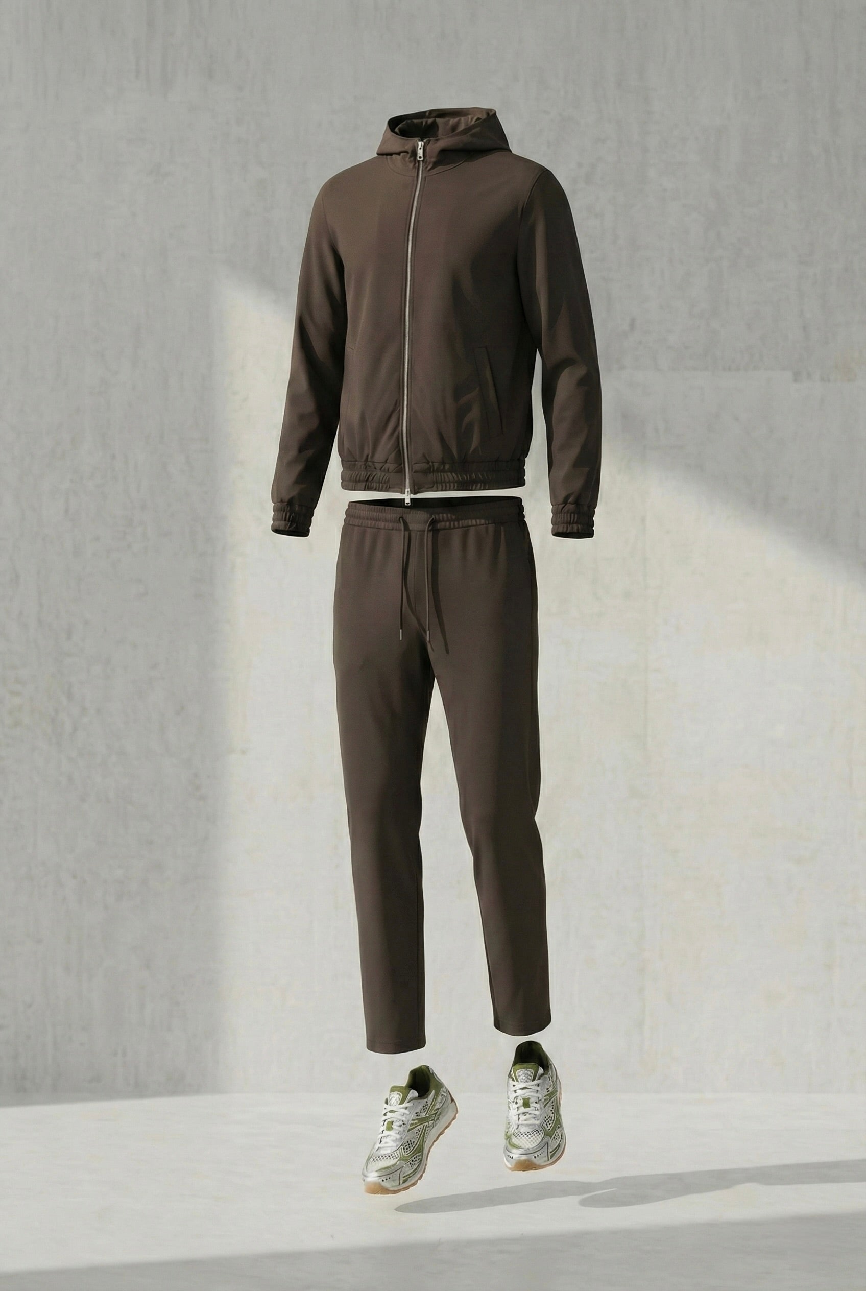 ENSEMBLE SIGNATURE À CAPUCHE MARRON Selvé Paris