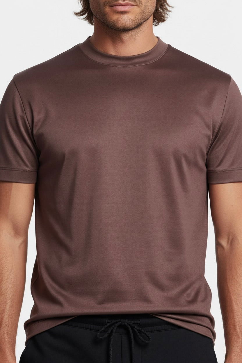 T-SHIRT ESSENTIEL TAUPE ROSÉ Selvé Paris