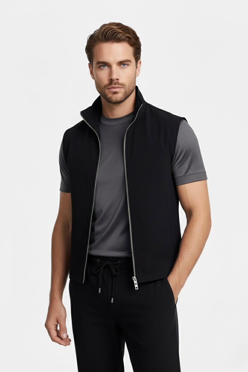 VESTE SANS MANCHE ESSENTIEL NOIR Selvé Paris