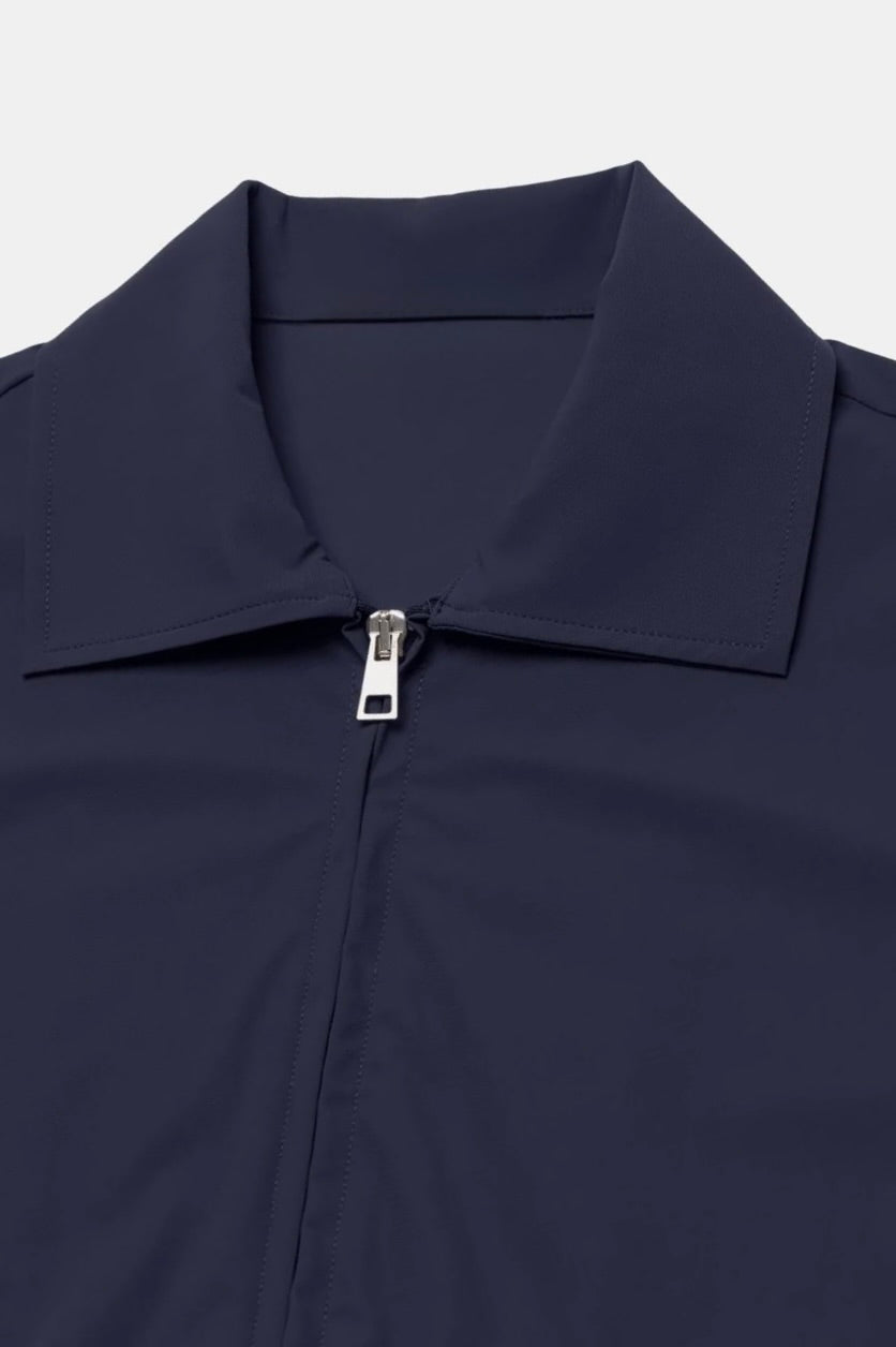 VESTE SIGNATURE À COL ZIPPÉ BLEU NUIT Selvé Paris