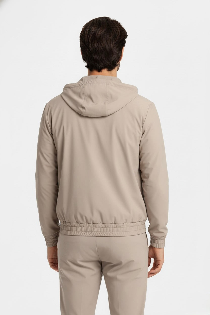 VESTE SIGNATURE À CAPUCHE SABLE CHAUD Selvé Paris