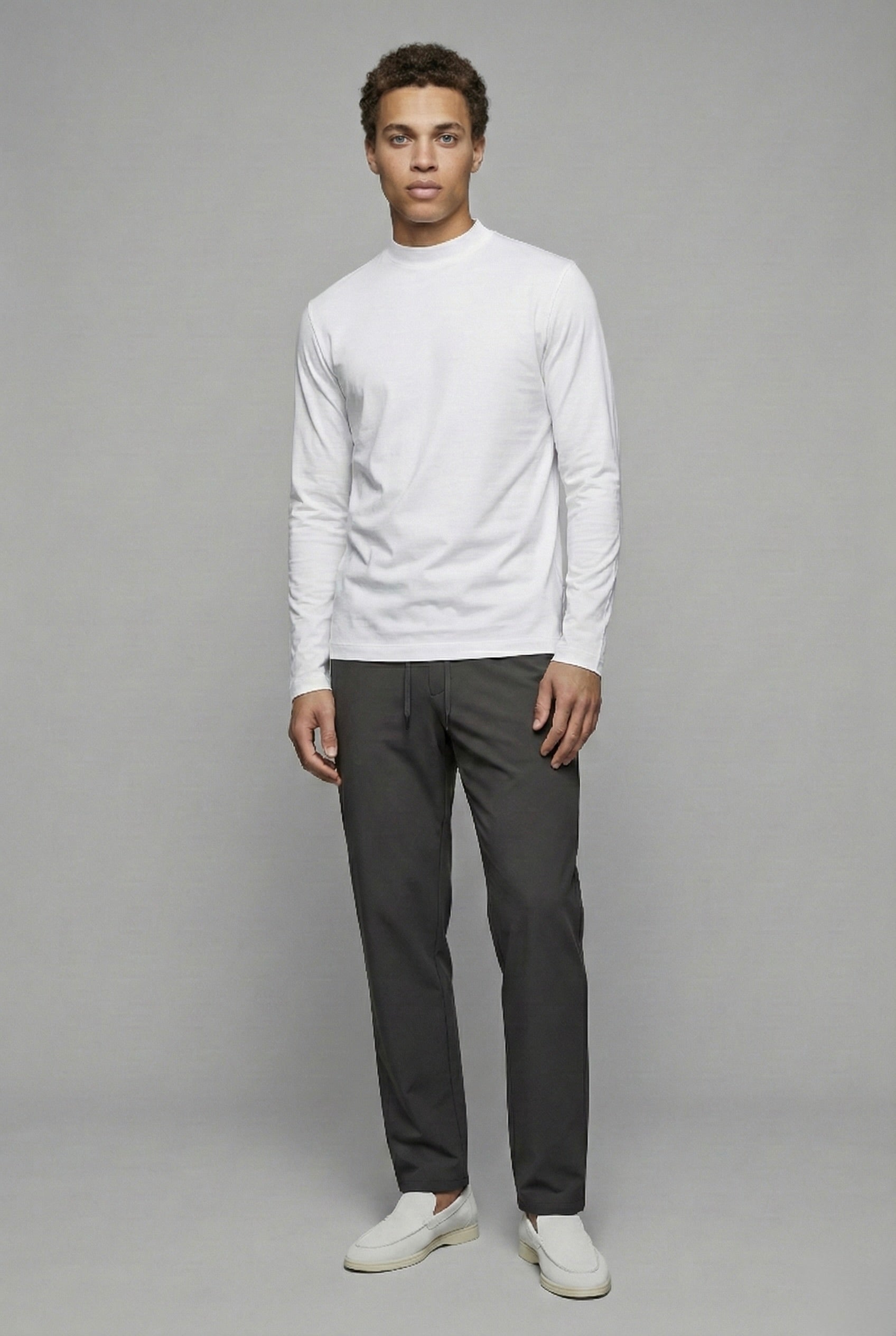 T-SHIRT ESSENTIEL BLANC MANCHES LONGUES Selvé Paris