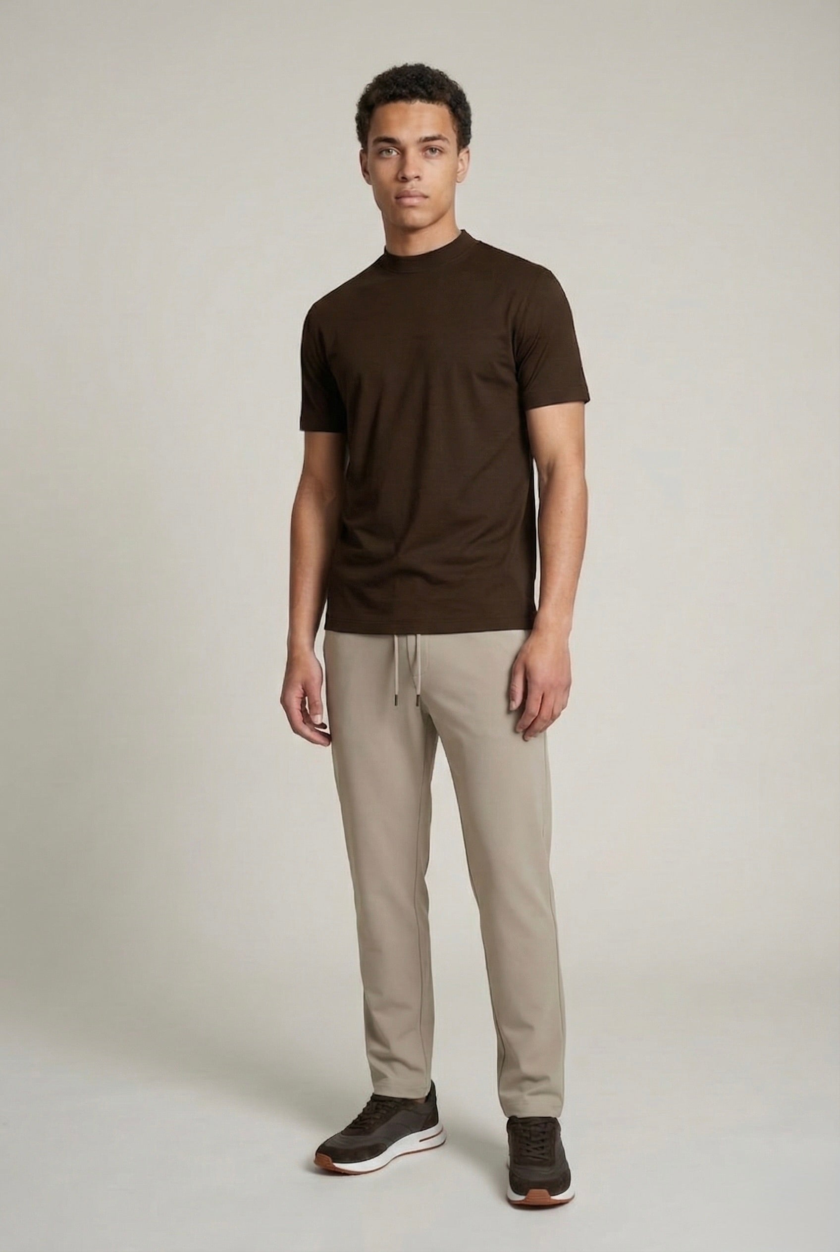 T-SHIRT ESSENTIEL MARRON TAUPE Selvé Paris
