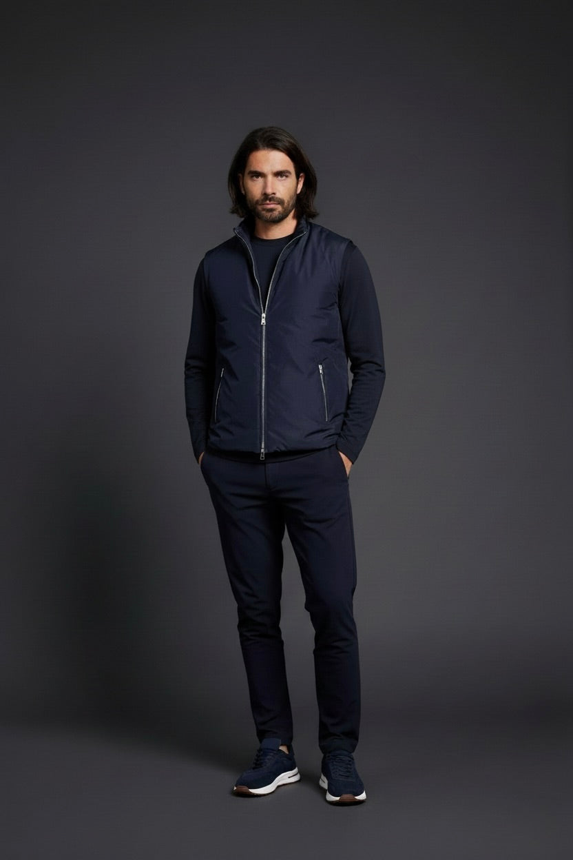 VESTE SANS MANCHE ESSENTIEL BLEU NUIT Selvé Paris