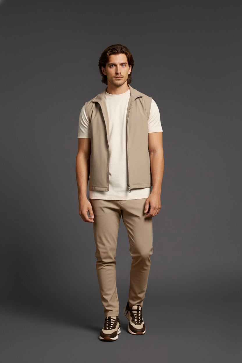 VESTE SANS MANCHE ESSENTIEL SABLE CHAUD Selvé Paris