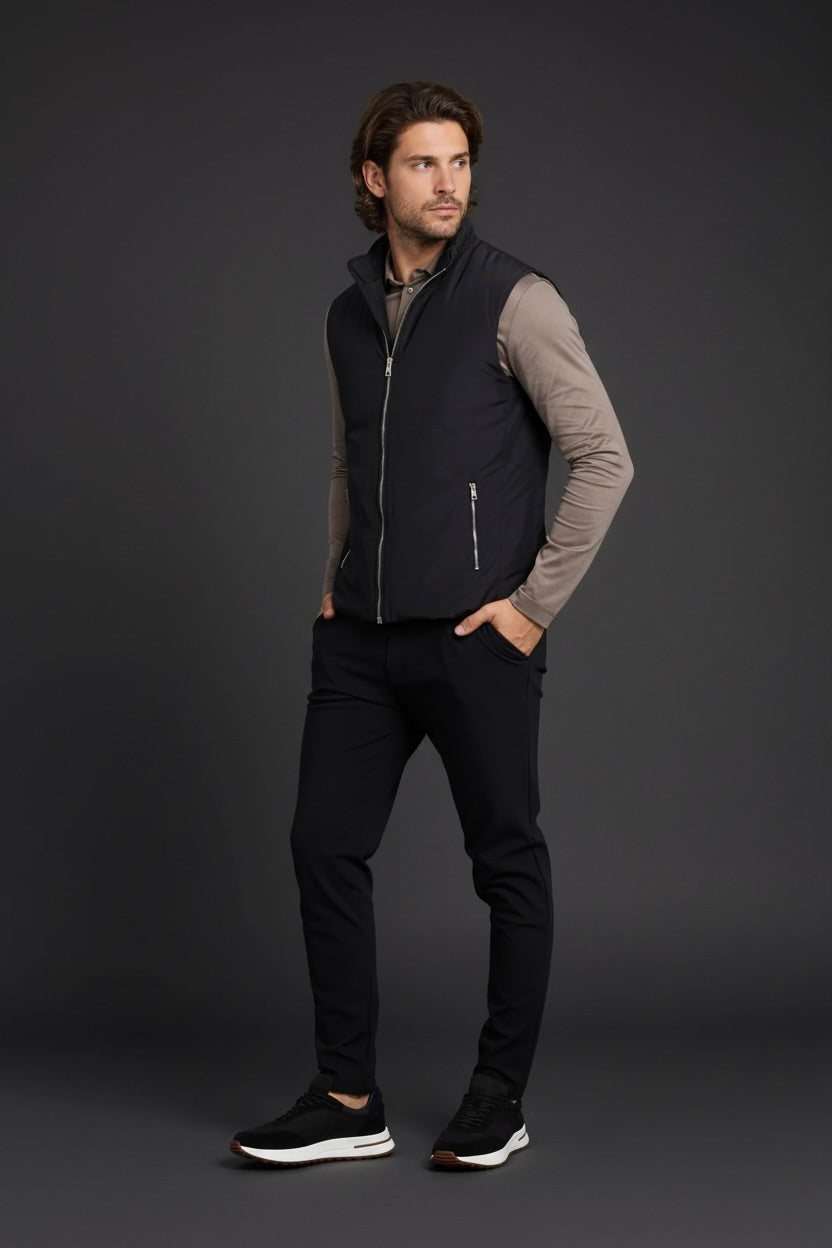 VESTE SANS MANCHE ESSENTIEL NOIR Selvé Paris