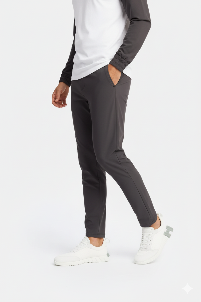 PANTALON SIGNATURE GRIS PROFOND Selvé Paris