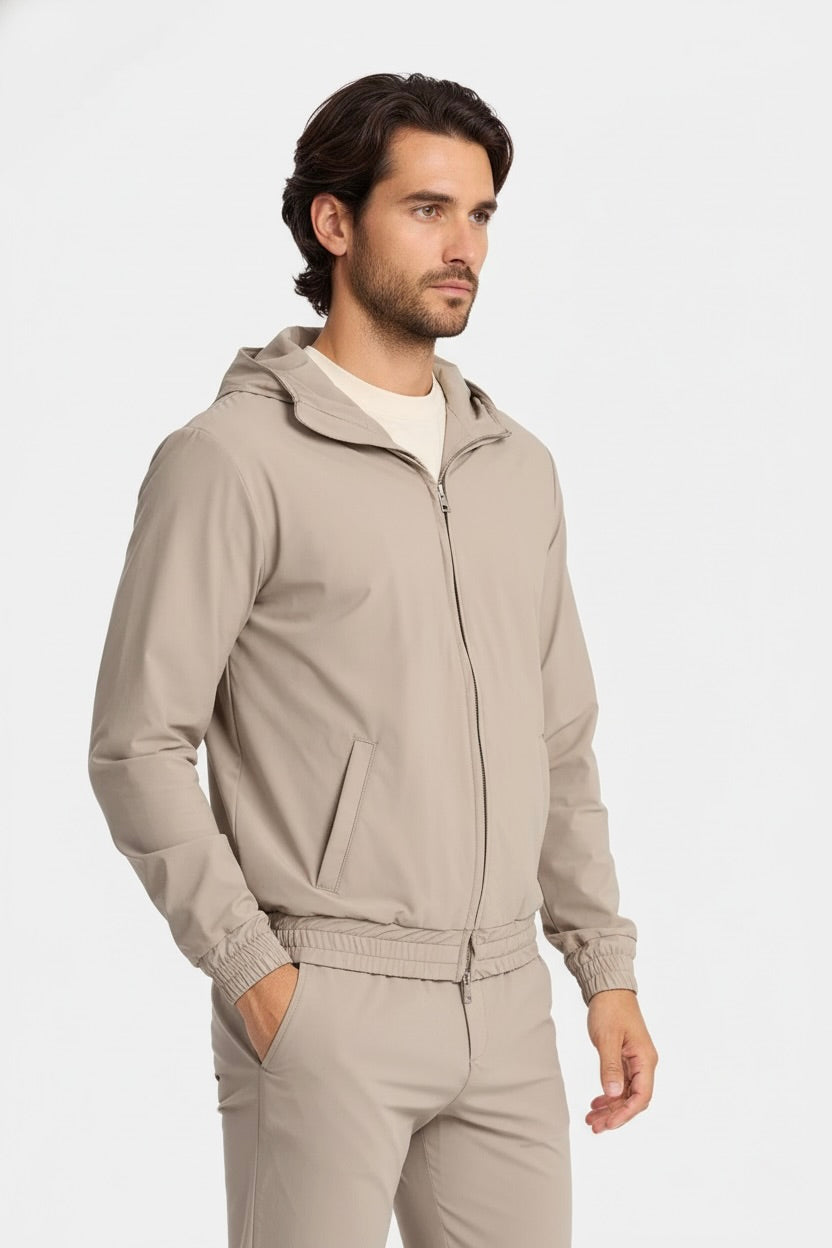 VESTE SIGNATURE À CAPUCHE SABLE CHAUD Selvé Paris