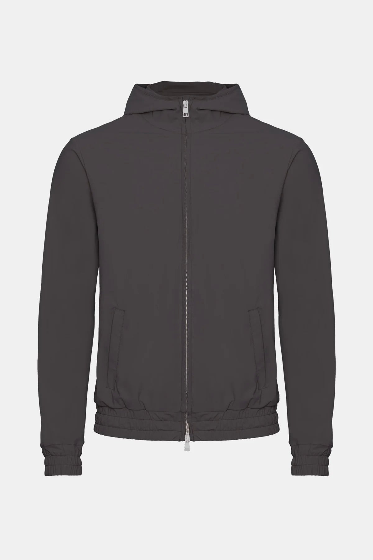 VESTE SIGNATURE À CAPUCHE GRIS PROFOND Selvé Paris