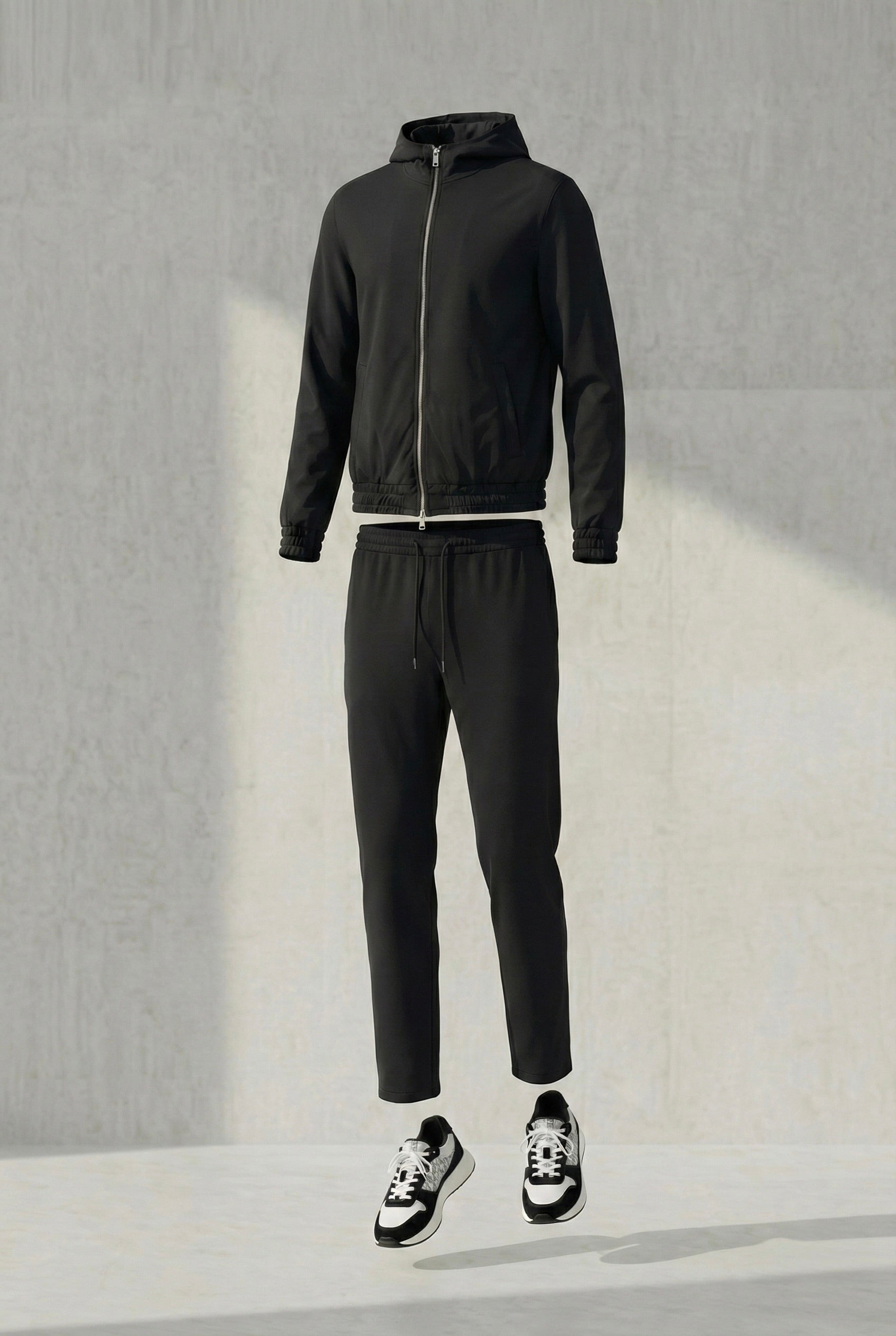 ENSEMBLE SIGNATURE À CAPUCHE NOIR NUIT Selvé Paris