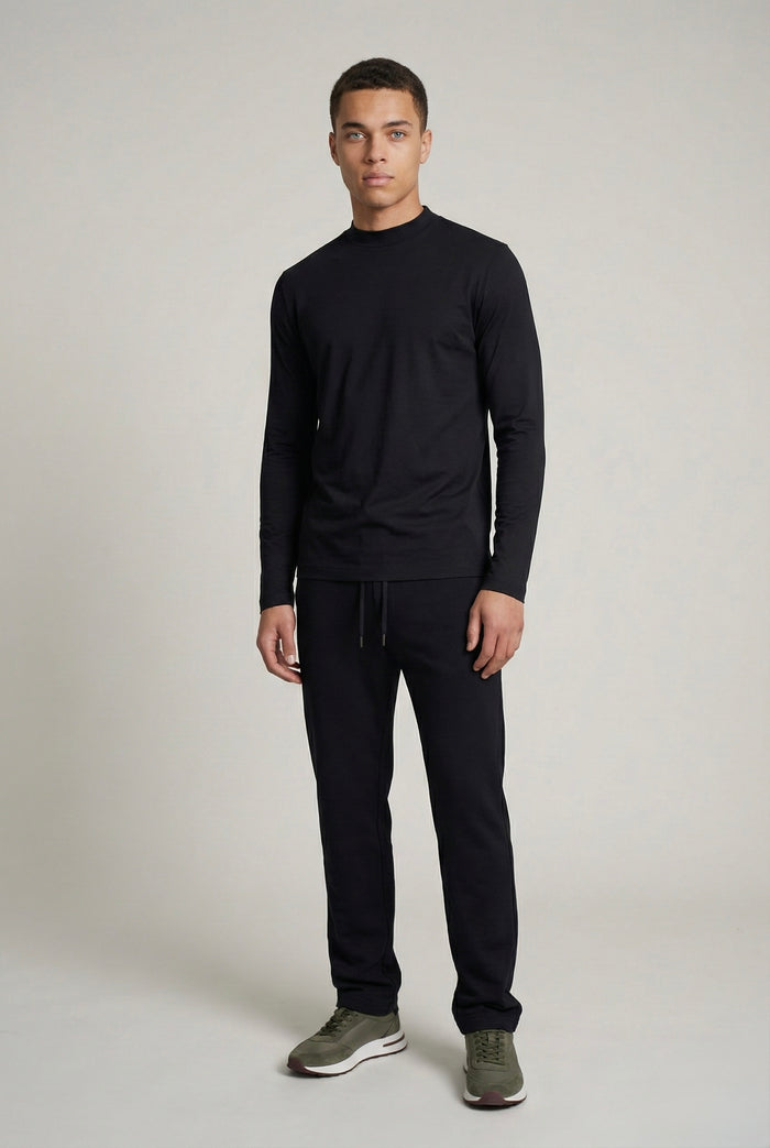 T-SHIRT ESSENTIEL NOIR MANCHES LONGUES Selvé Paris