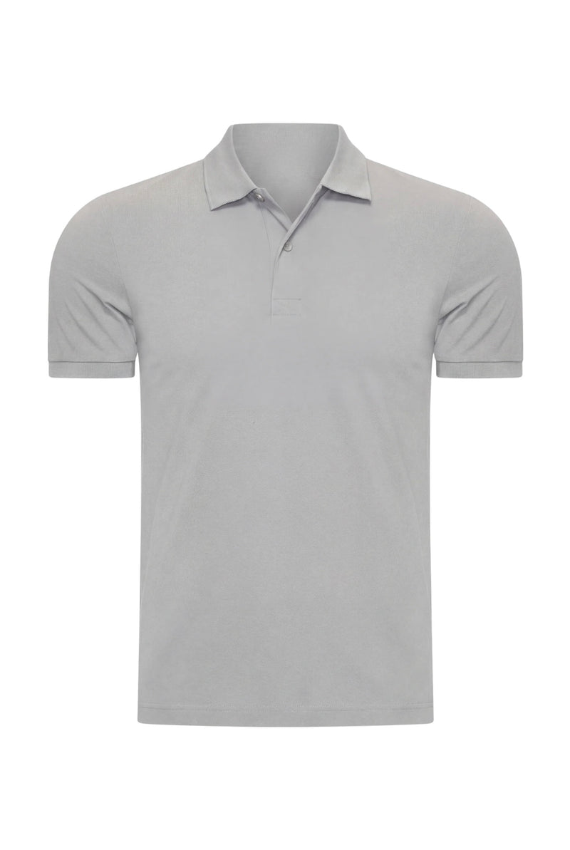 POLO SELVÉ GRIS D'ÉLÉPHANT