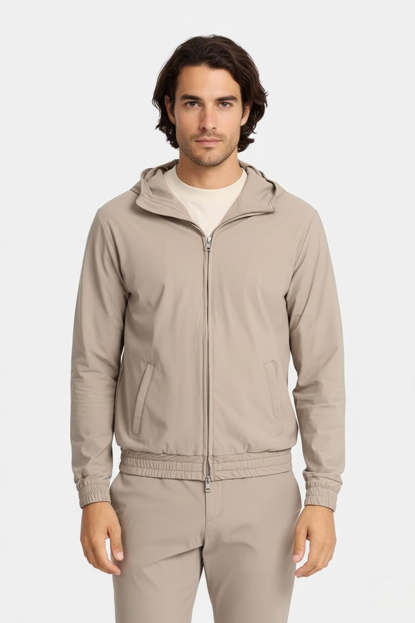 ENSEMBLE SIGNATURE À CAPUCHE SABLE CHAUD Selvé Paris