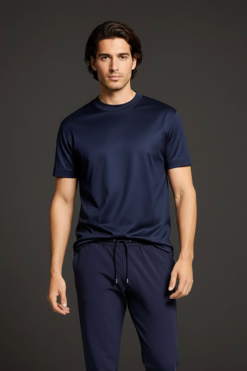 T-SHIRT ESSENTIEL BLEU NUIT Selvé Paris