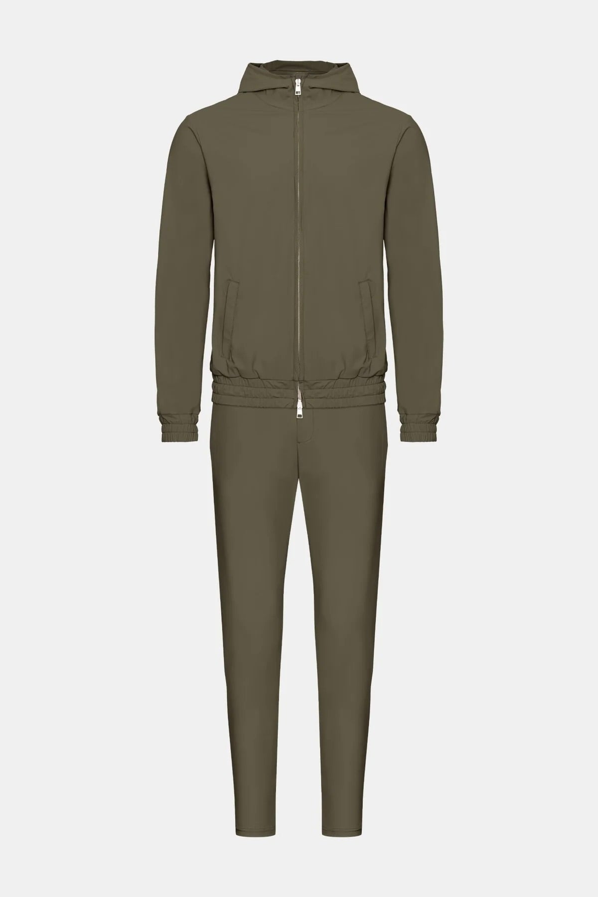 ENSEMBLE SIGNATURE À CAPUCHE VERT PROFOND Selvé Paris