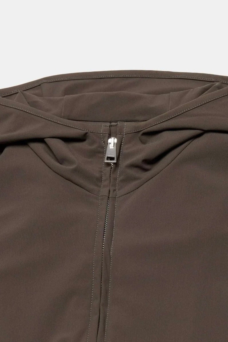 VESTE SIGNATURE À CAPUCHE MARRON Selvé Paris