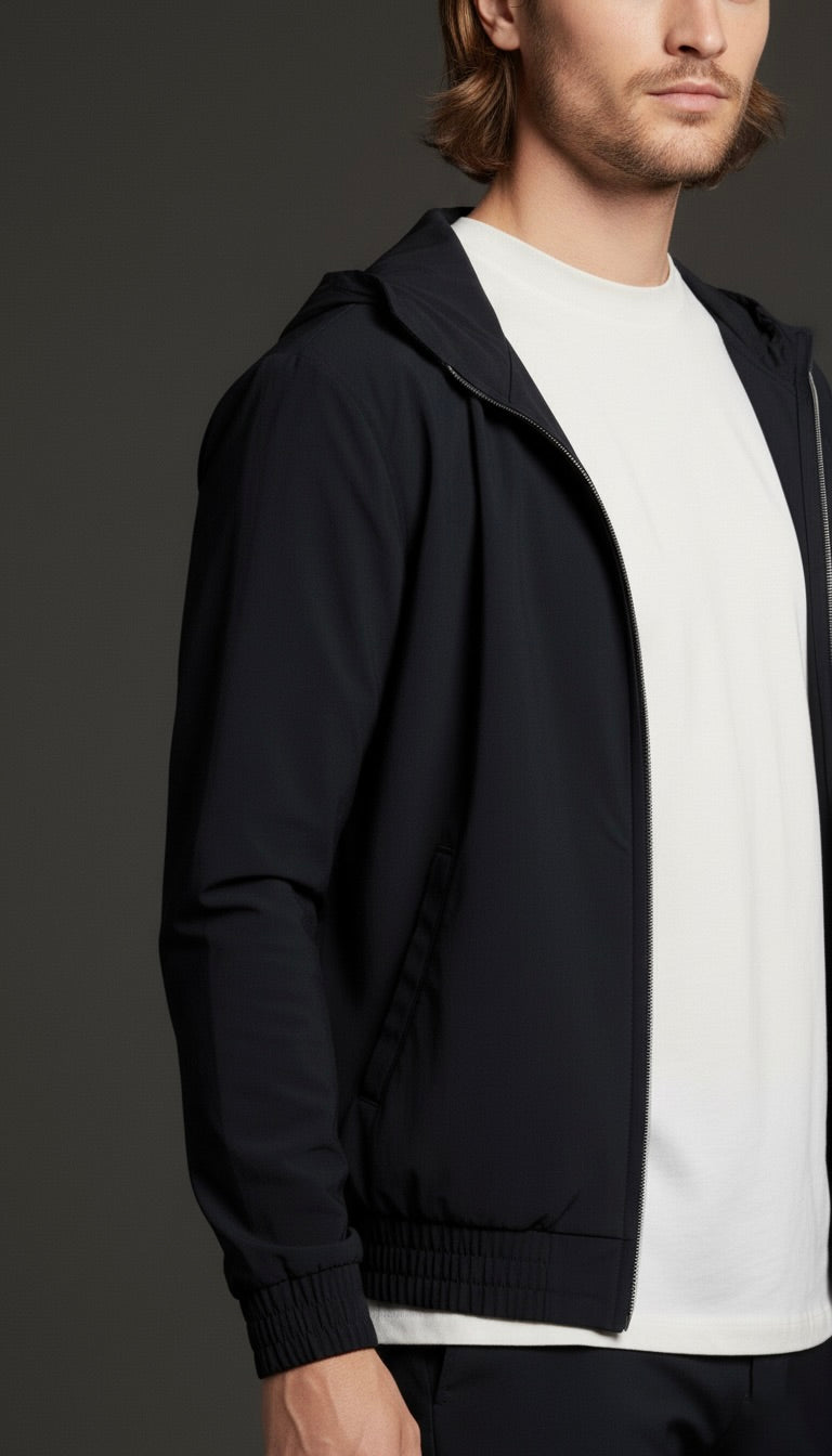 ENSEMBLE SIGNATURE À CAPUCHE NOIR NUIT Selvé Paris