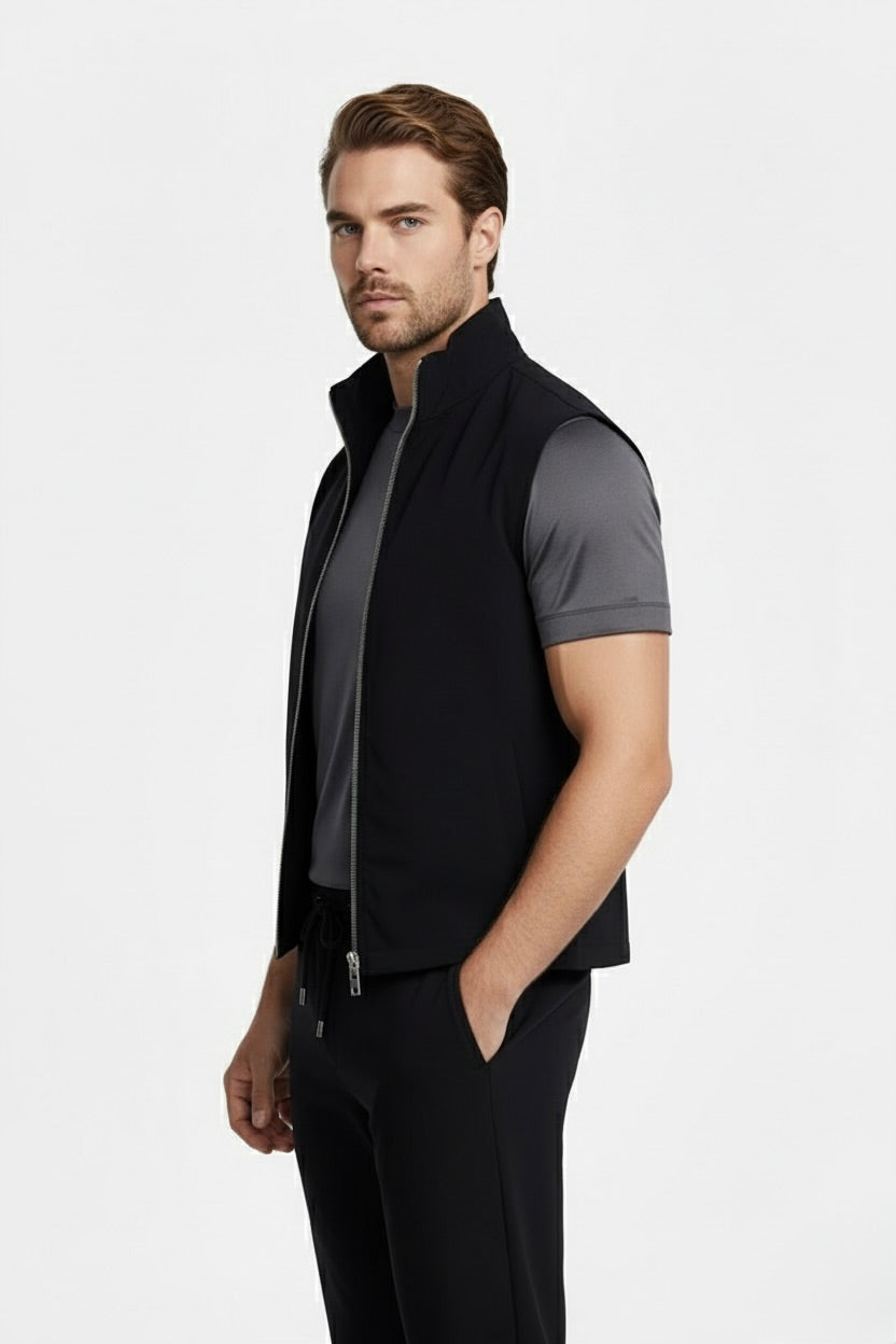 VESTE SANS MANCHE ESSENTIEL NOIR Selvé Paris