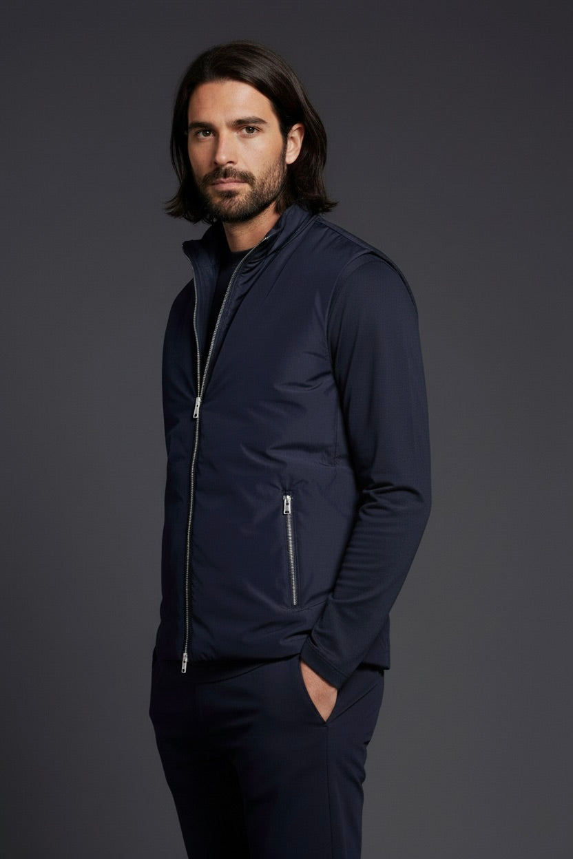 VESTE SANS MANCHE ESSENTIEL BLEU NUIT Selvé Paris