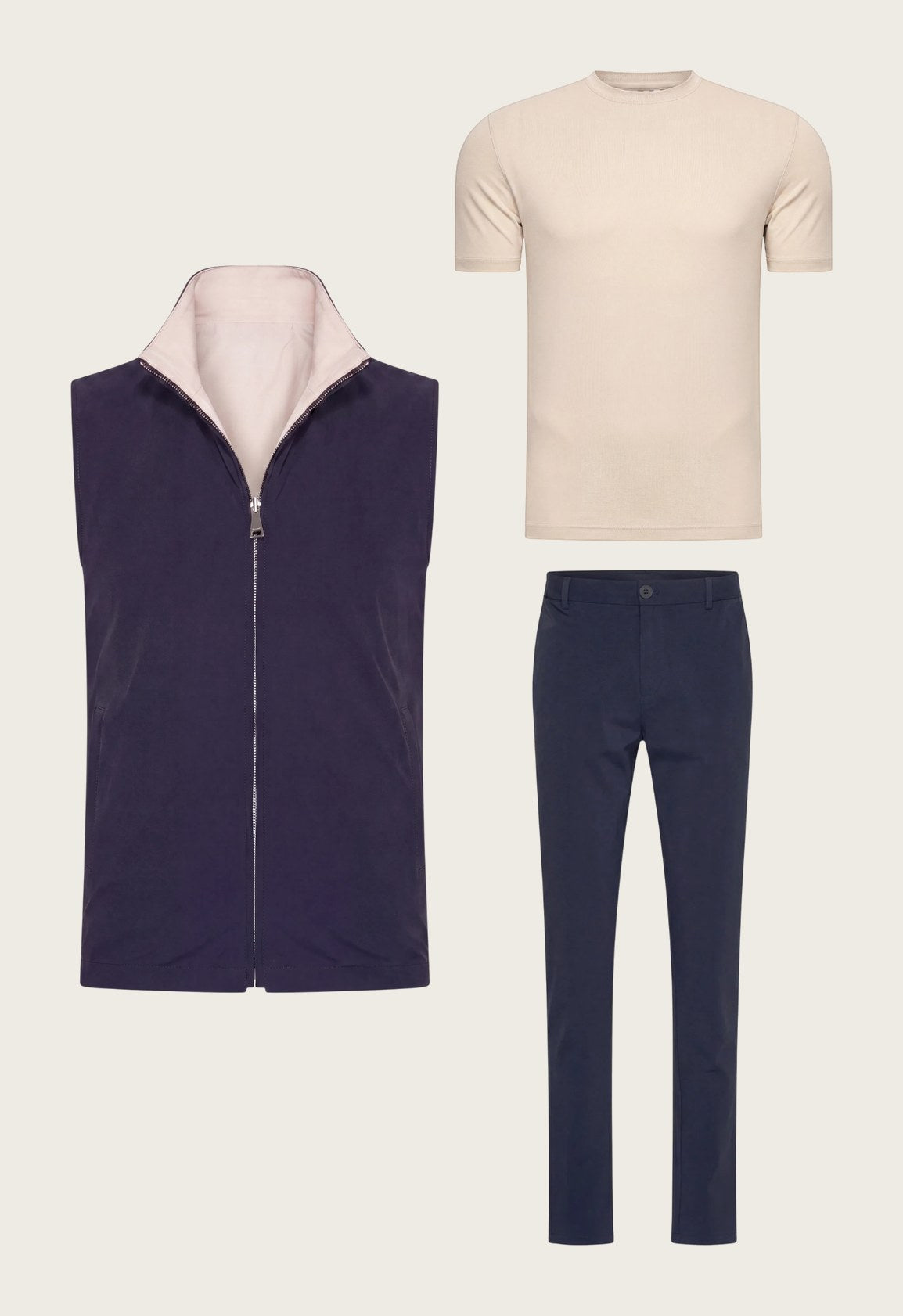 ENSEMBLE SELVÉ RÉVERSIBLE PERLE D'AZUL (T-SHIRT)