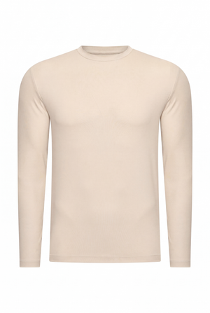 T-SHIRT À MANCHES LONGUES PERLE