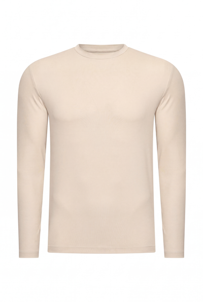 T-SHIRT À MANCHES LONGUES PERLE