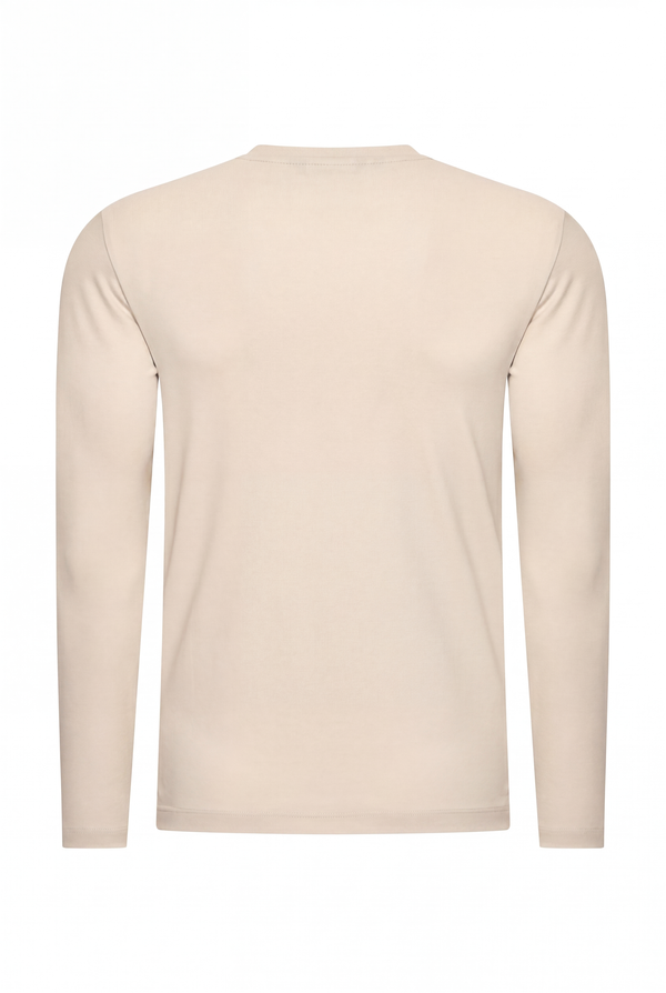 T-SHIRT À MANCHES LONGUES PERLE