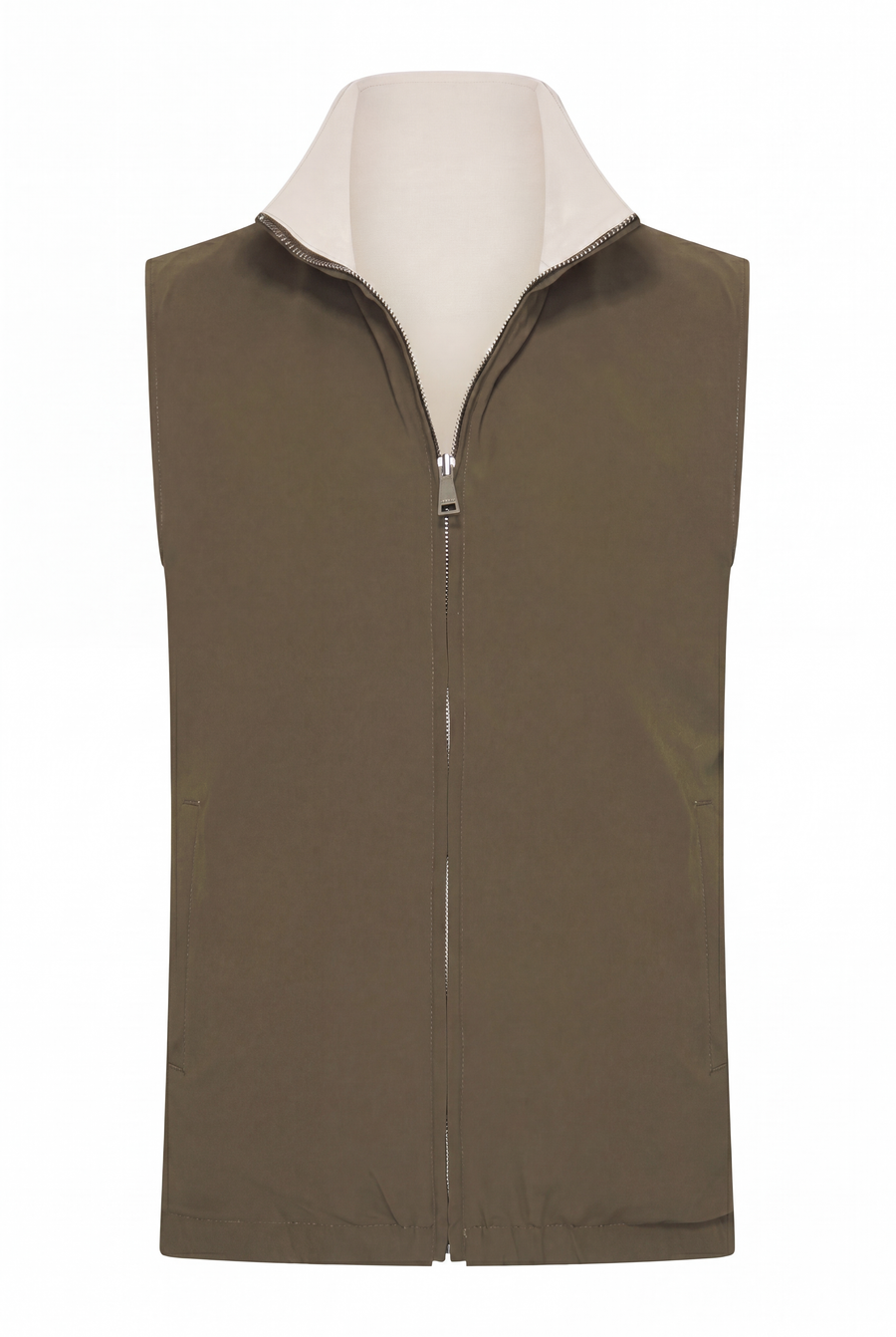 Veste Sans Manche Réversible Perle d'Olive