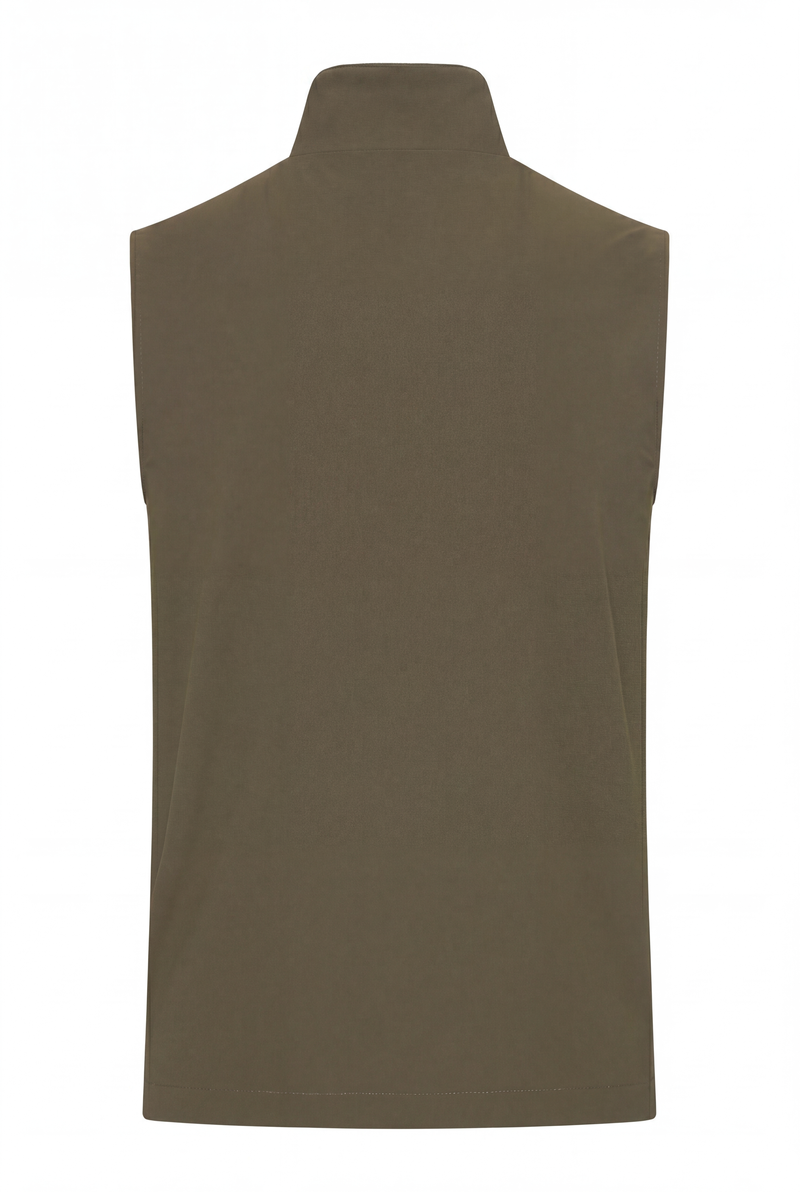 VESTE SANS MANCHE RÉVERSIBLE PERLE D'OLIVE