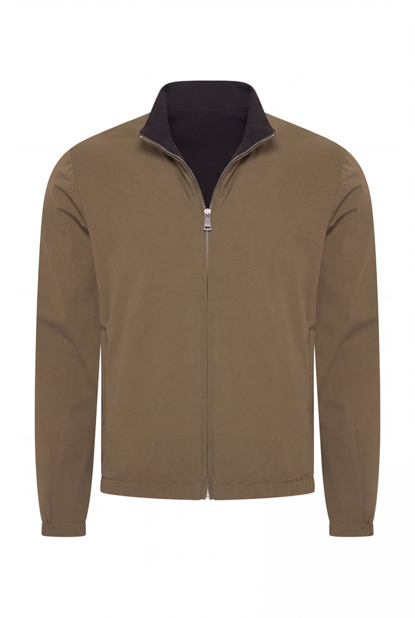 VESTE RÉVERSIBLE OLIVE D'ANILINE