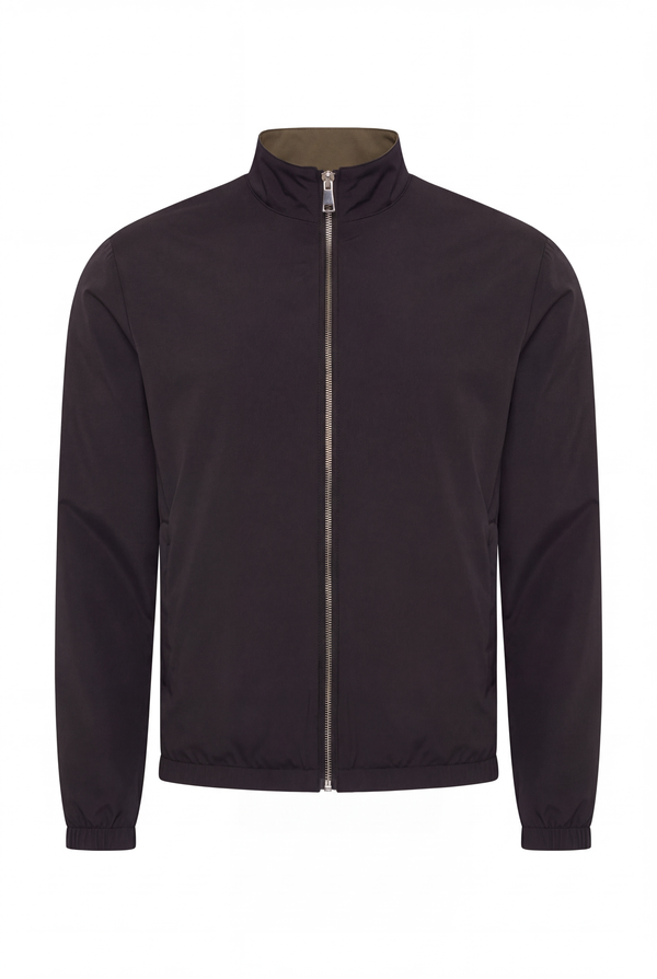 VESTE RÉVERSIBLE OLIVE D'ANILINE