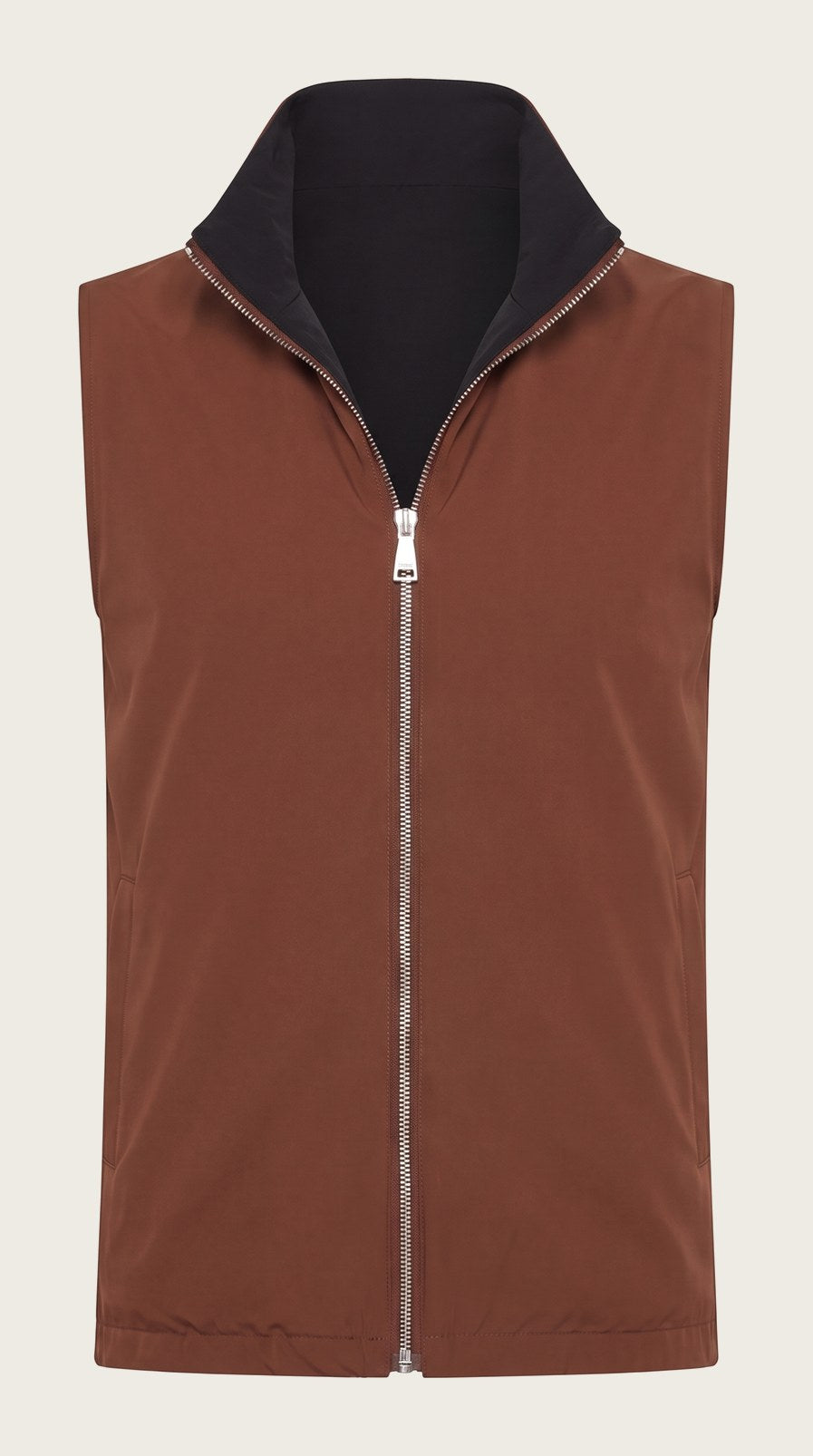 Veste Sans Manche Réversible Tobacco d'Aniline
