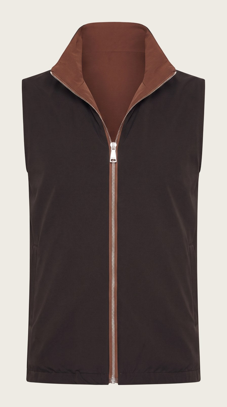 Veste Sans Manche Réversible Tobacco d'Aniline - autre face