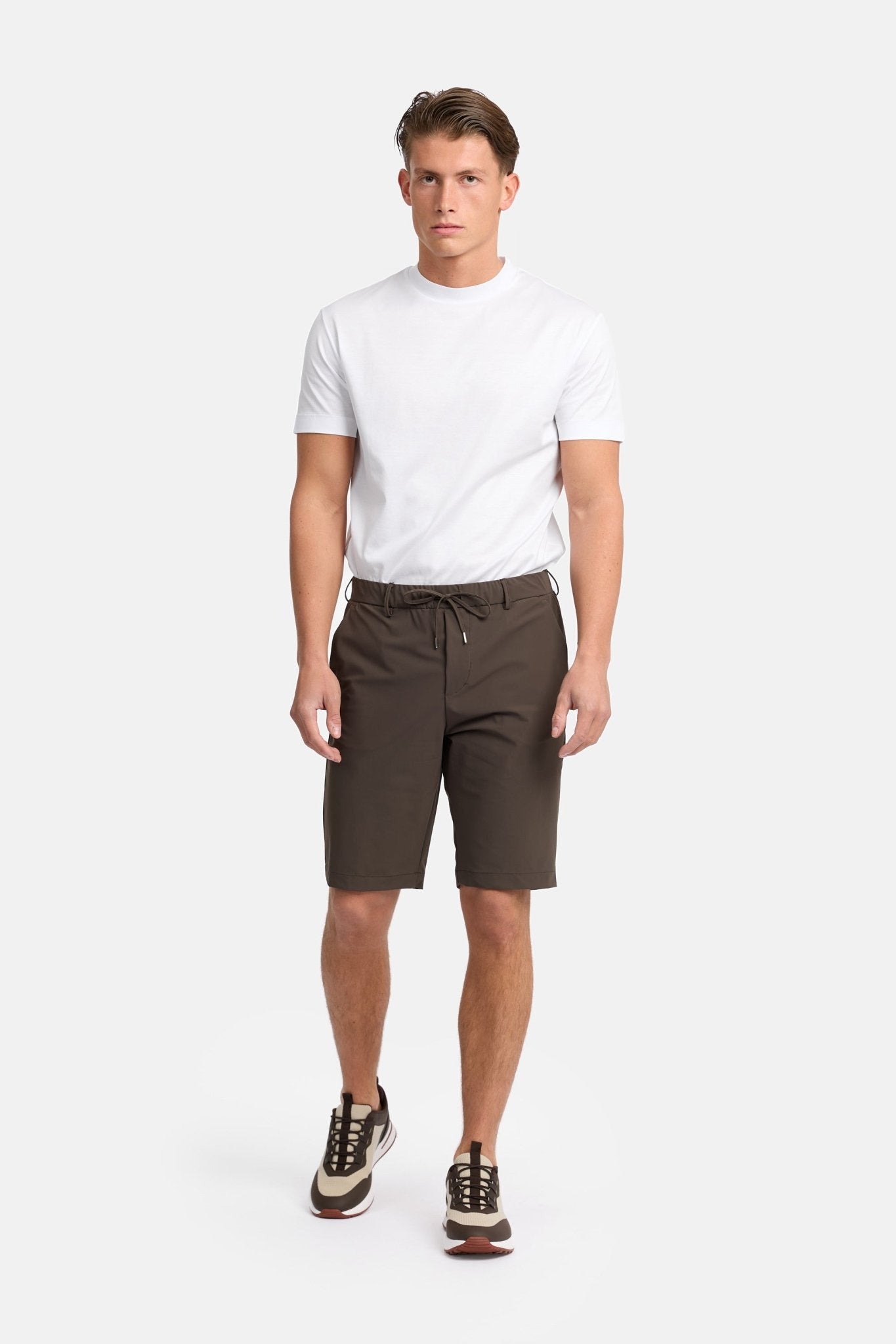Mocha Brown Tech Shorts - DIMANO