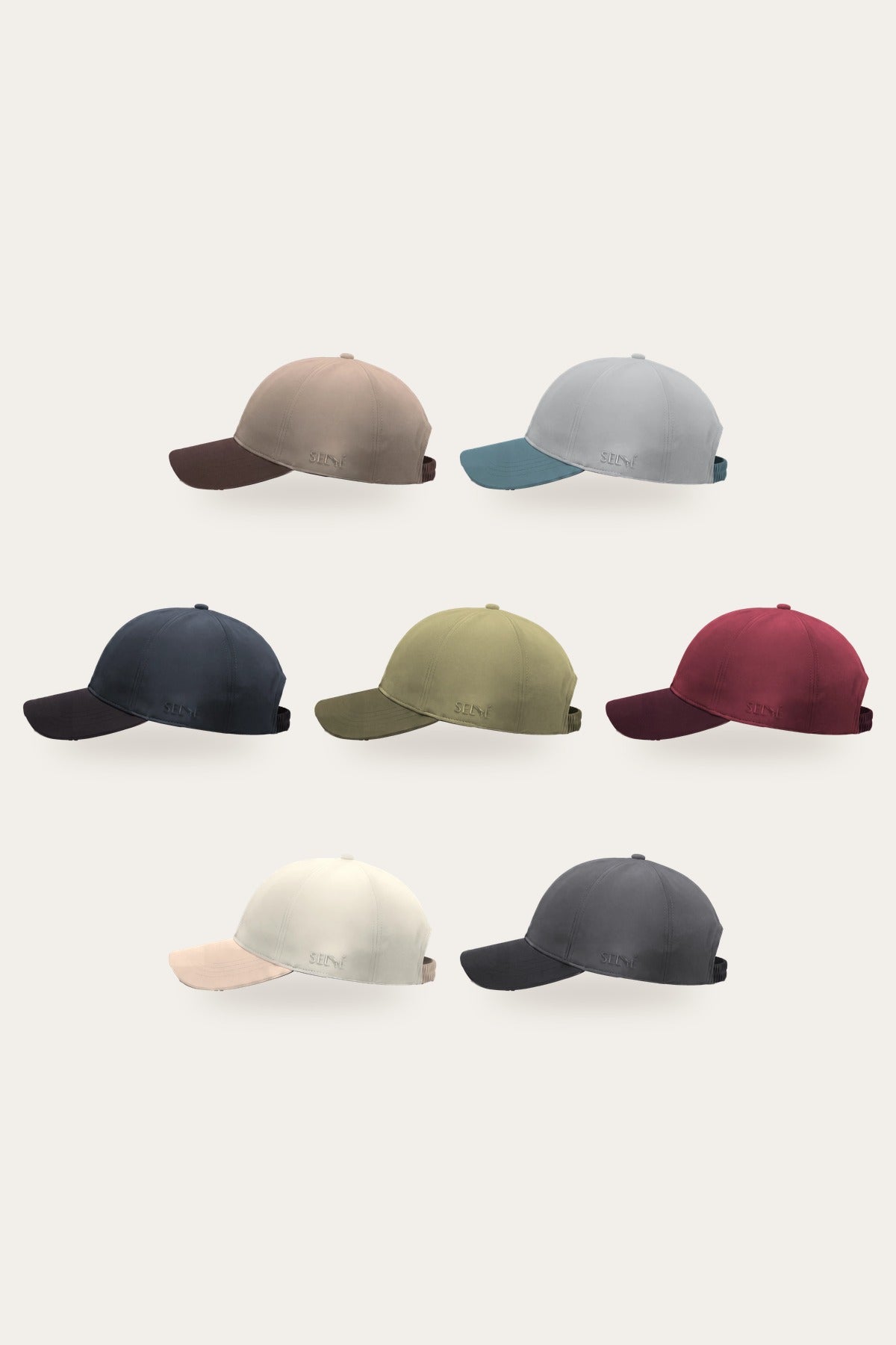 Les sept coloris de la casquette Selvé