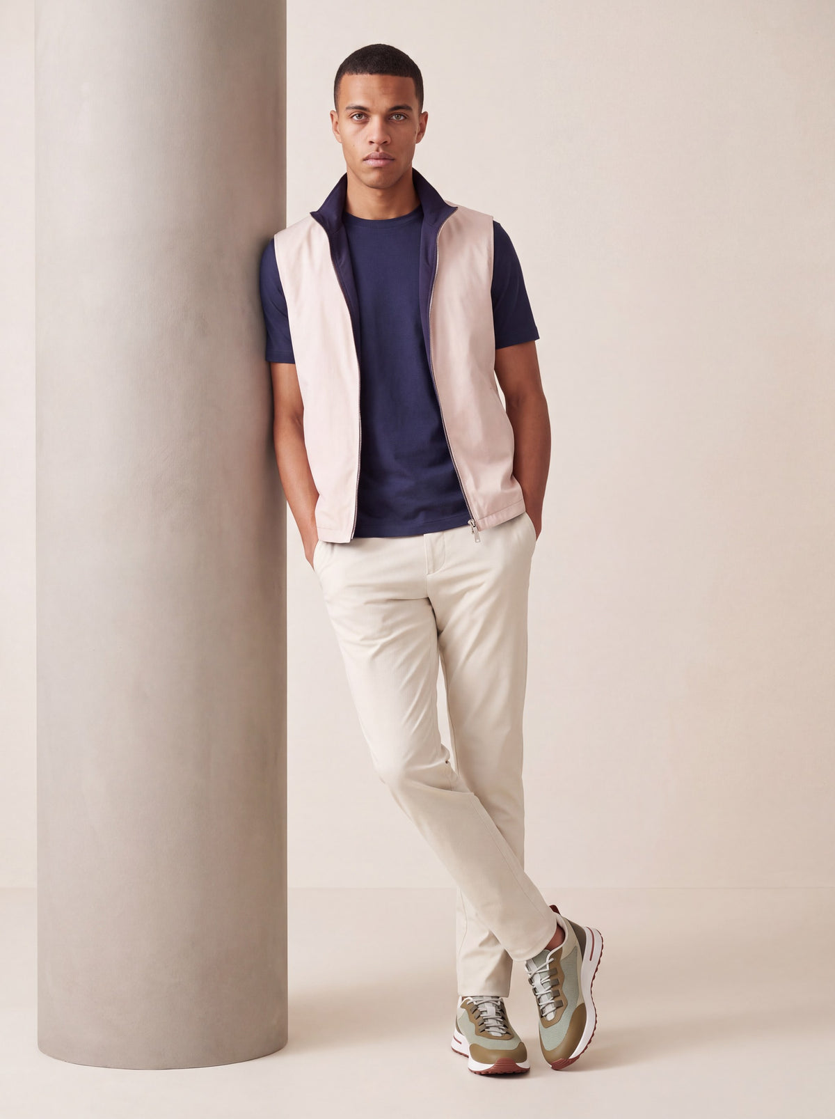 Ensemble Selvé réversible perle d'azul (t-shirt) — porté