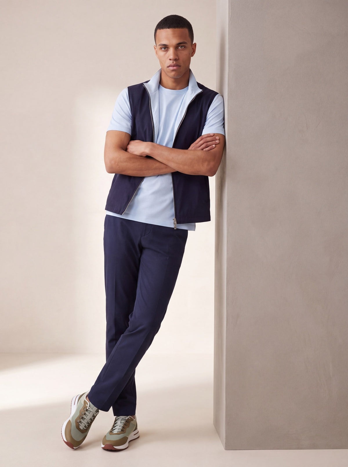 Ensemble Selvé réversible riviera d'azur (t-shirt) — porté