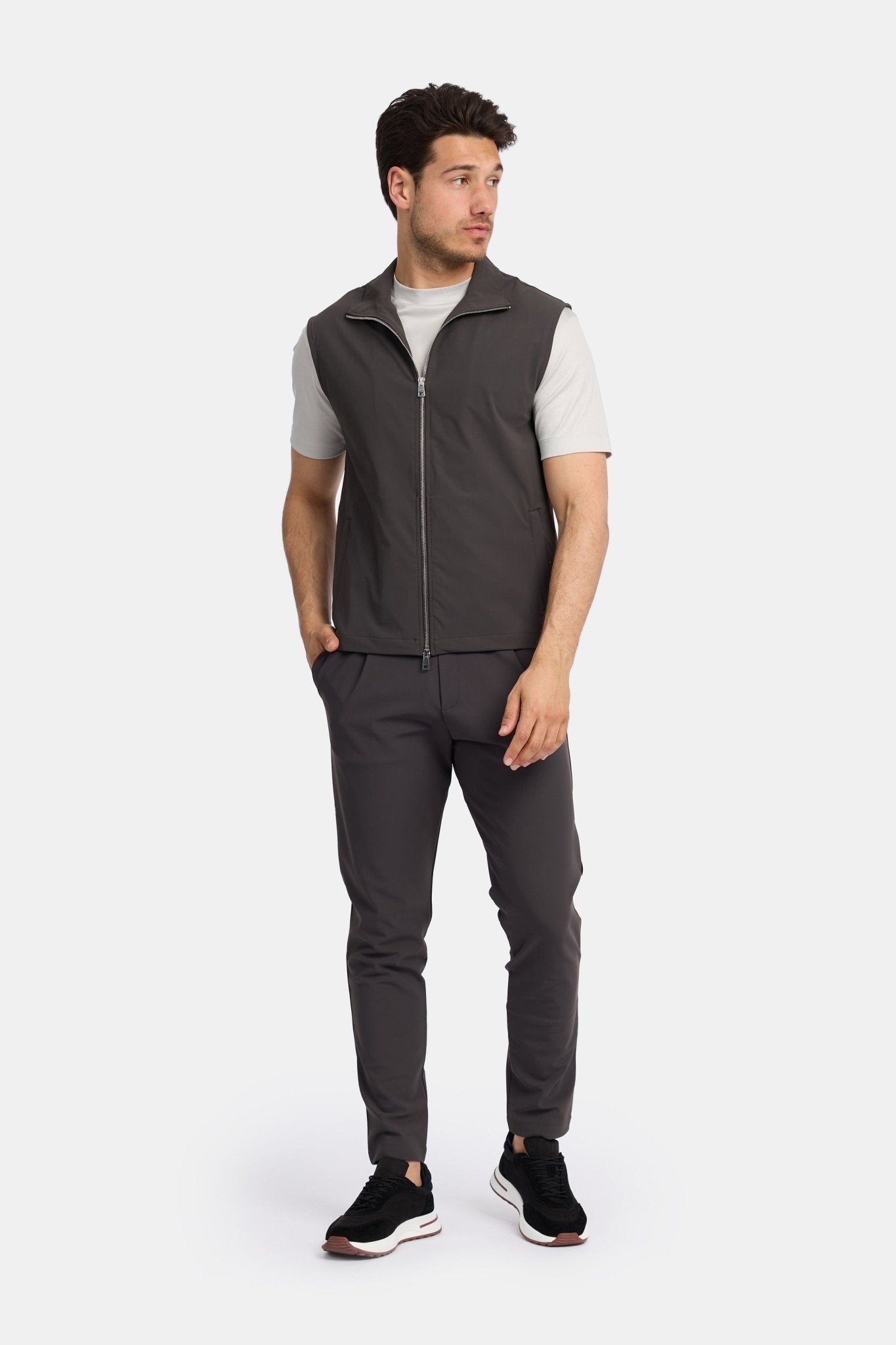 Slate Grey Tech Gilet - DIMANO